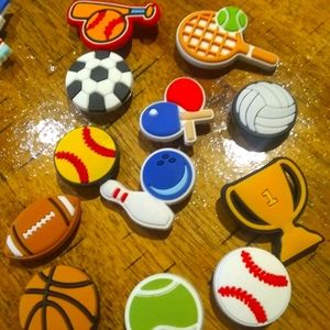 Sports croc charms
